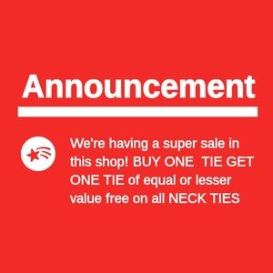 HIGH END DESINER TIES BOGO